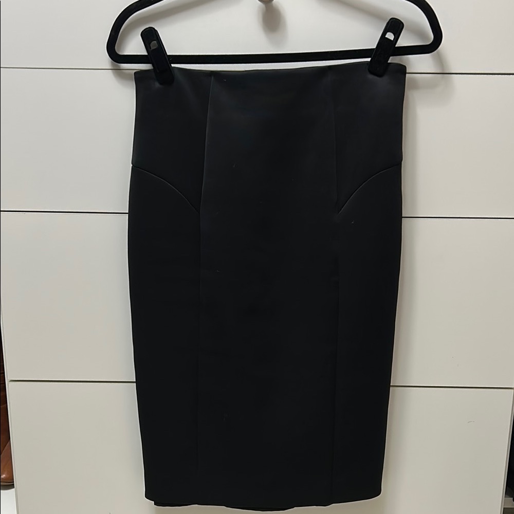 Milly Black Tuxedo black Pencil Skirt- Medium